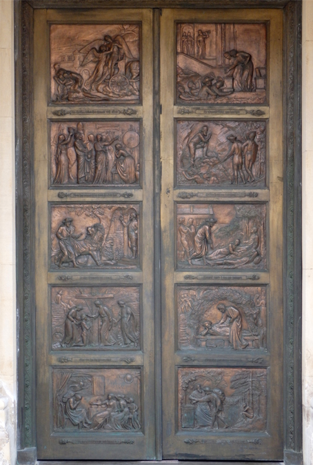 Doors of the Bunyan Meeting House by Debbie Pilgrim